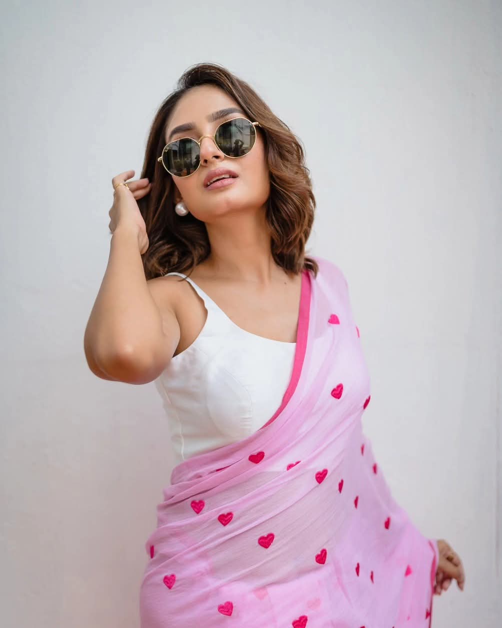 Mul cotton heart saree