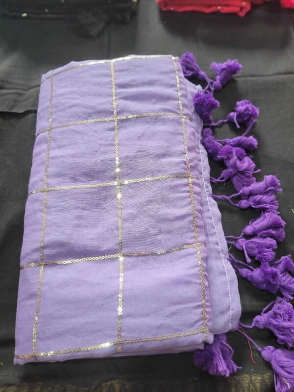 Mul cotton sequence box saree