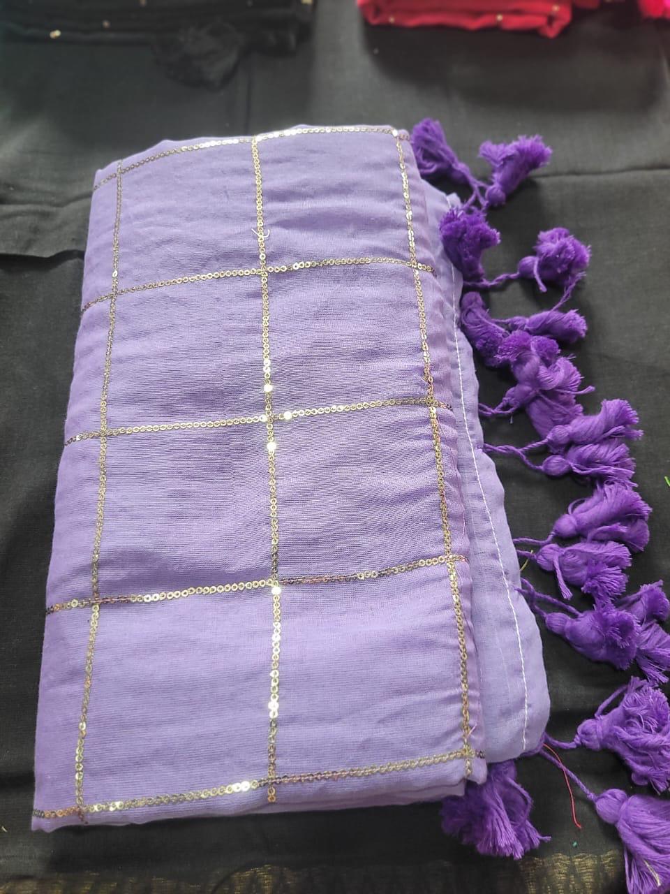 Mul cotton sequence box saree