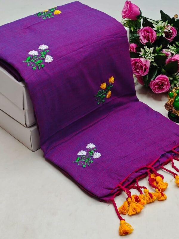 khadi cotton embroidery work