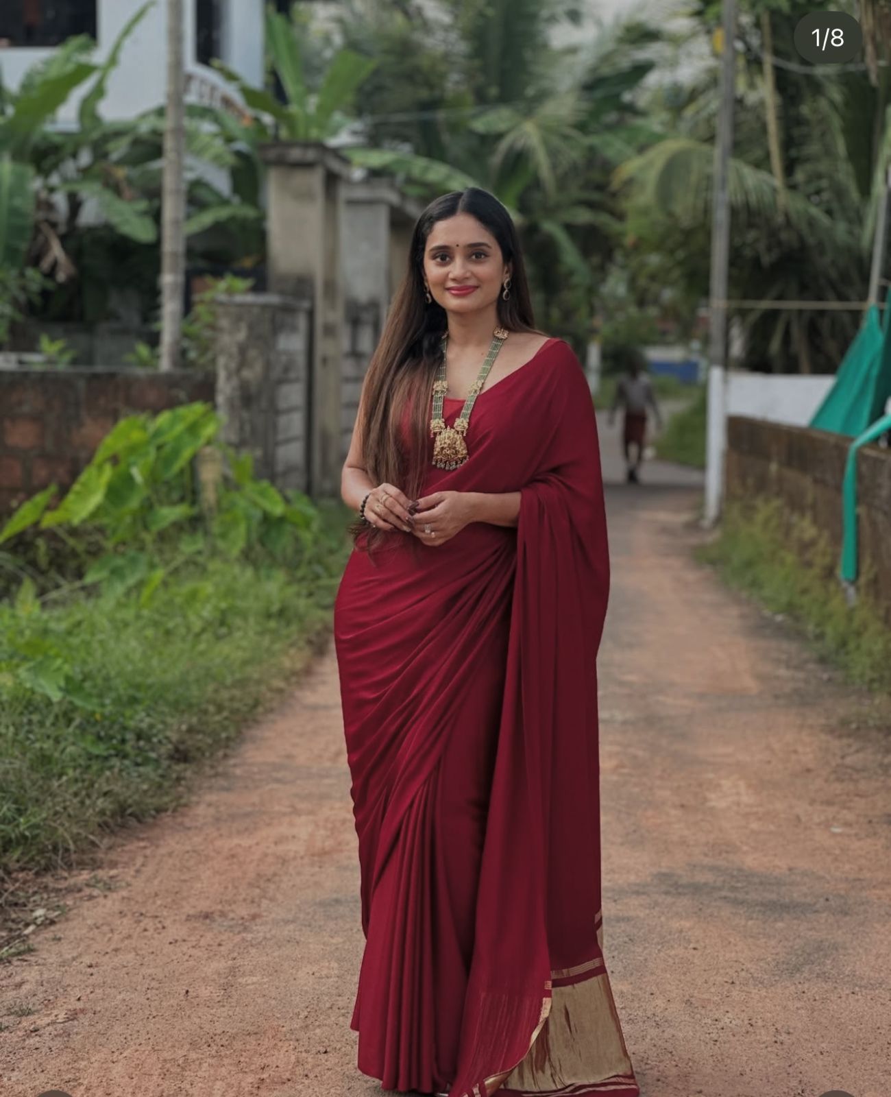 Gajji silk lagadi patta saree