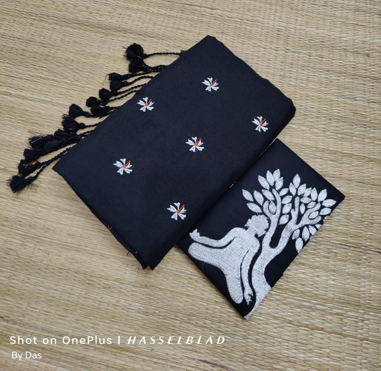 FLOWER EMBRODIRY COTTON SAREE