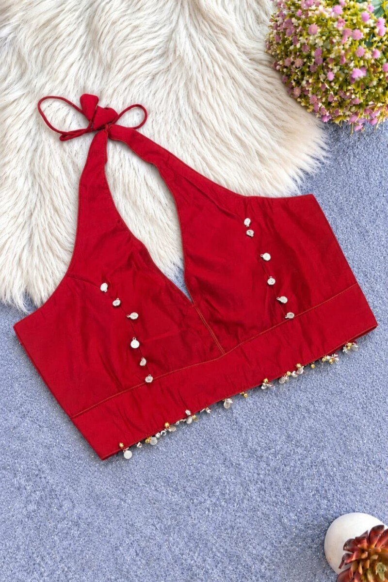 Halter Neck Ghungroo Blouse