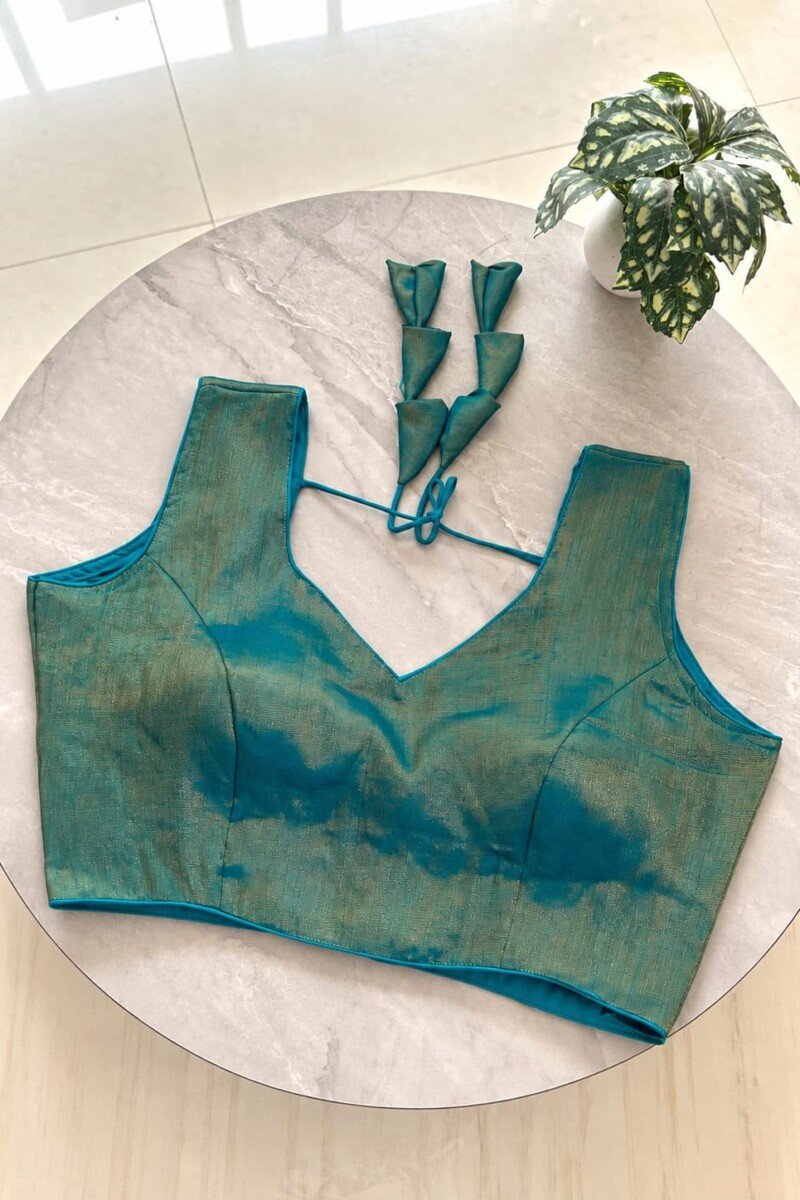 Cotton Satin Party Wear Blouse